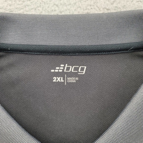 BCG Shirt‎ Mens XXL Gray Polo Golf Short Sleeve Classic Lightweight Collared - Picture 5 of 10